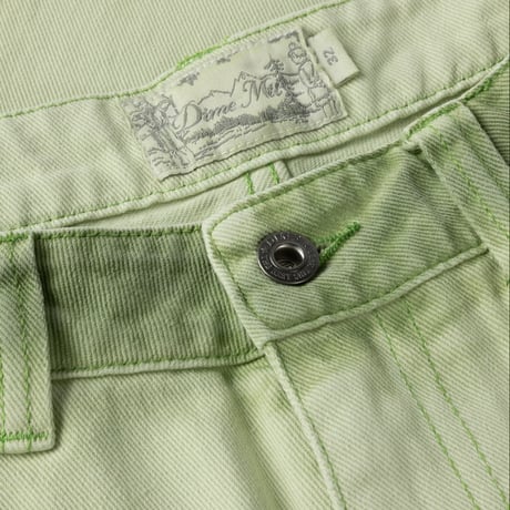 DIME CLASSIC BAGGY DENIM PANTS - MATCHA