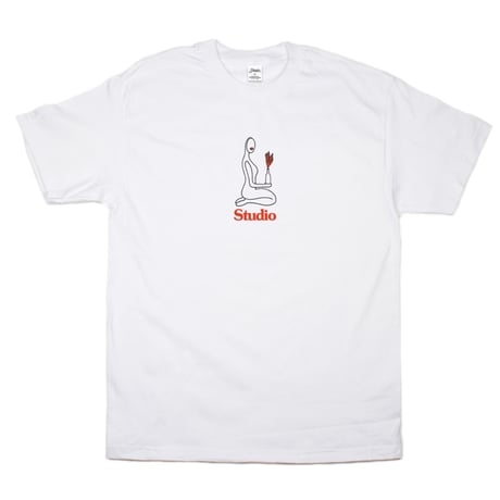 STUDIOSKATEBOARDS FLAME OF LOVE TEE - WHTE