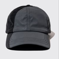 DEMARCOLAB TECH LEATHER RACING CAP - BLACK