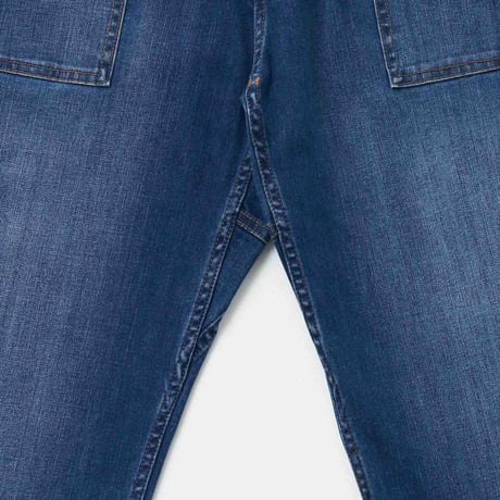 GRAMICCI STRETCH DENIM LOOSE TAPERED RIDGE PANT - DARK USED