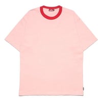 HELLRAZOR HEATHER RINGER SHIRT - RED