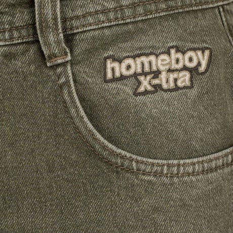 HOMEBOY X-TRA BAGGY DYE DENIM  - WASHED GREEN
