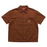 HELLRAZOR DUCK ZIP SHIRT - WALNUT
