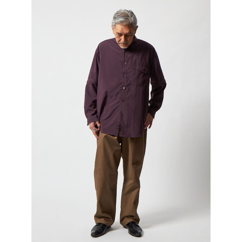 RAJABROOKE - 2WAY SHIRT - AZUKI | BOTTOM LINE