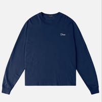 DIME CLASSIC LOGO L/S TEE - MIDNIGHT NAVY