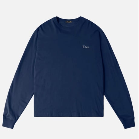 DIME CLASSIC LOGO L/S TEE - MIDNIGHT NAVY