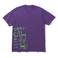 BUTTERGOODS X DANIELJOHNSTON DON'T BE SCARED TEE - GRAPE