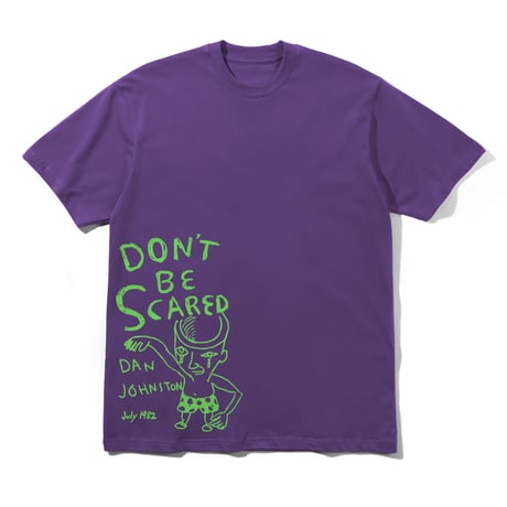BUTTERGOODS X DANIELJOHNSTON DON'T BE SCARED TEE - GRAPE