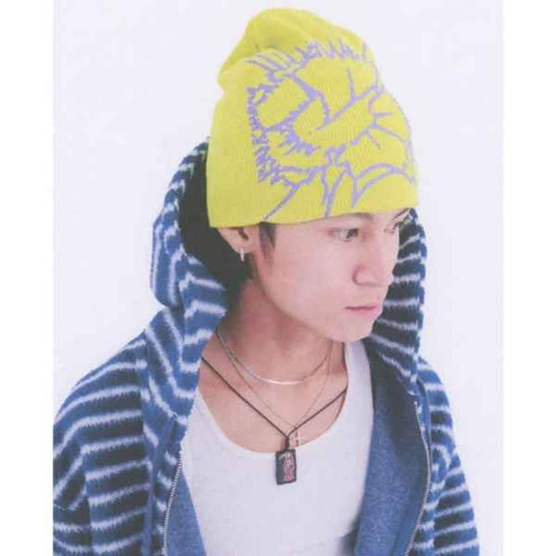 GENESIS G CRACKED SKULLY BEANIE - YELLOW/PURPLE GENESIS G CRACKED SKULLY BEANIE - YELLOW/PURPLE