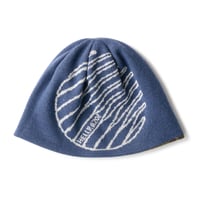 HELLRAZOR LOGO REVERSIBLE BEANIE - NAVY/WOODLAND CAMO