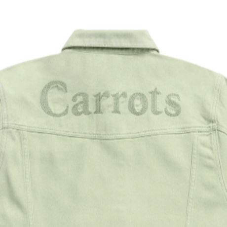 CARROTS WORDMARK DENIM JACKET-SAGE GREEN