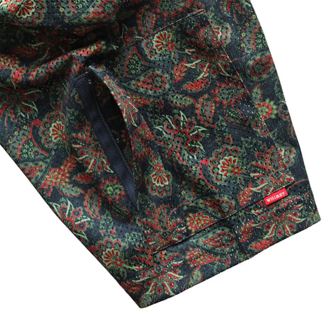 WHIMSY PAISLEY MESH TEE - NAVY