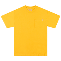 TENANT STACKED LOGO POCKET TEE - MUSTARD