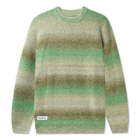 BUTTERGOODS BEAMS KNIT SWEATER - GREEN