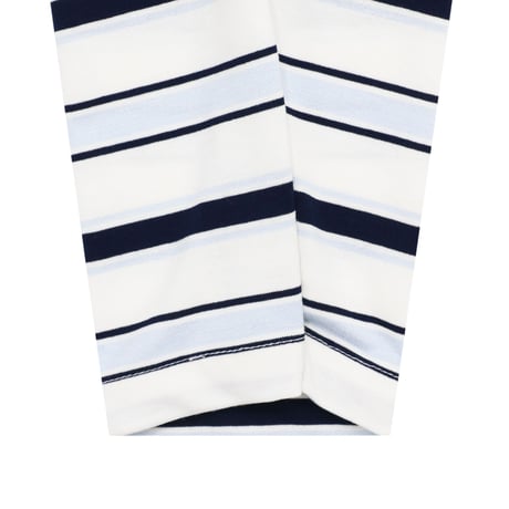 WHIMSY SNAP BORDER TOP - NAVY