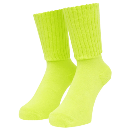 WHIMSY / LOOSE GAUGE RIB SOCKS - LIME