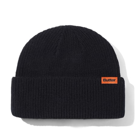 BUTTERGOODS TALL WHARFIE BEANIE - BLACK