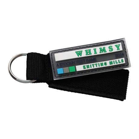 WHIMSY  RUBBER KEYCHAIN - BLACK