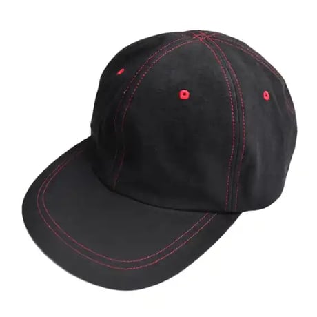 JHAKX HEMP HAT CLASSIC -  BLACK/RED