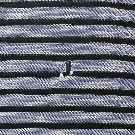 WHIMSY  SLUB KNIT BORDER TEE - BLUE