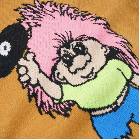 BUTTER GOODS TROLL KNIT VEST - BROWN