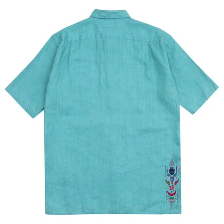 WHIMSY   MANTRA HEMP DYED S/S SHIRT -  EMERALD