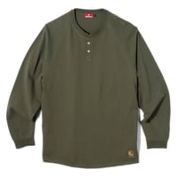 HELLRAZOR HENRY RAGLAN L/S TEE - ARMY GREEN