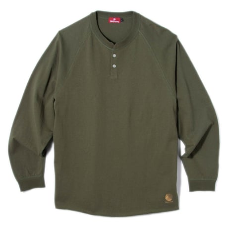 HELLRAZOR HENRY RAGLAN L/S TEE - ARMY GREEN