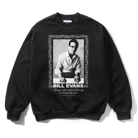BUTTERGOODS TRUSH & BEAUTY CREWNECK - WASHEDBLACK