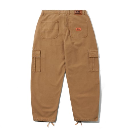 BUTTERGOODS SANTOSUOSSO DUCK CANVAS CARGO PANTS - BROWN