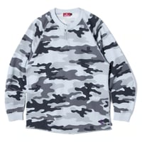 HELLRAZOR HENRY RAGLAN L/S TEE - SNOW CAMO
