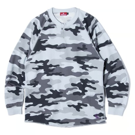 HELLRAZOR HENRY RAGLAN L/S TEE - SNOW CAMO