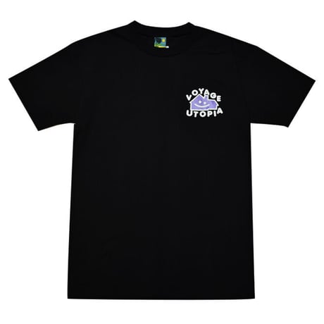 VOYAGE UTOPIA HOME TEE - BLACK