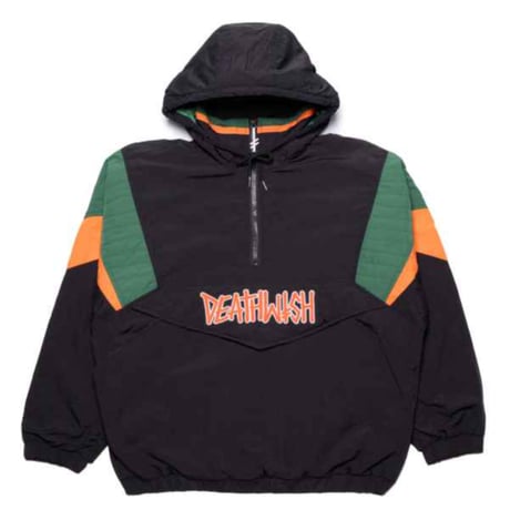 DEATHWISH UNIVERSITY PULLOVER JACKET - BLACK