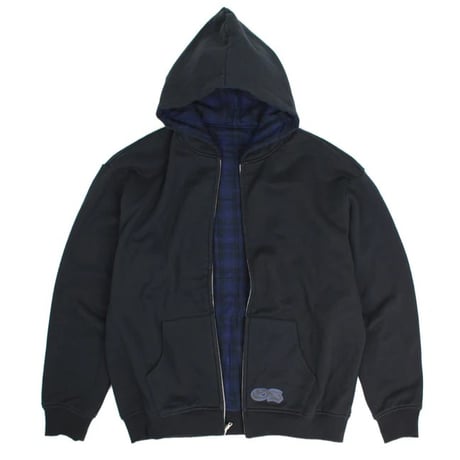 YARDSALE REVERSIBLE HOOD - BLACK / INDIGO
