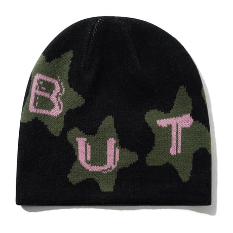 BUTTERGOODS STARS SKULLY BEANIE - BLACK