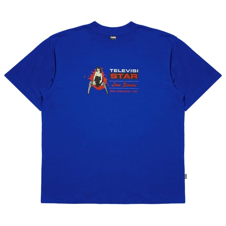 TELEVISISTAR LOVESERVICE TVS TEE X NAKEN WIJAYA - BLUE
