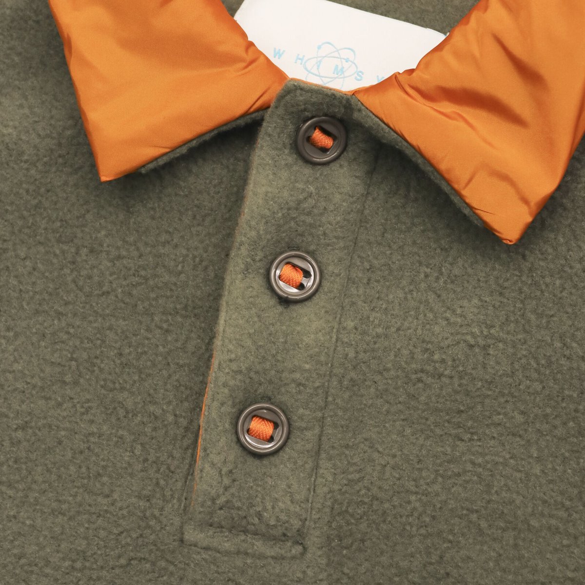 【ダンソンさま専用】WHIMSY フリースラグランポロ　SNOW ダンソンさま専用】WHIMSY フリースラグランポロ SNOW トップス