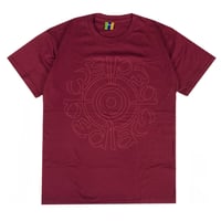 BEDLAM OUTLINE TEE - BERRY