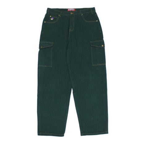 BUTTER GOODS SANTOSUOSSO CARGO DENIM PANTS - F,GREEN