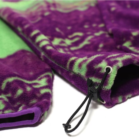 HELLRAZOR THANK YOU TOKYO FLEECE PARKA - PURPLE/GREEN