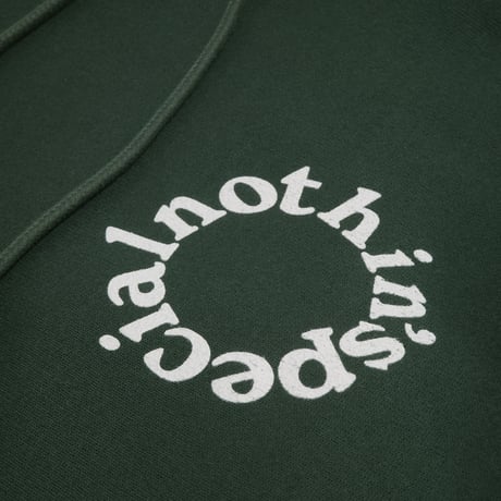 NOTHIN'SPECIAL ROUNDED LOGO HOODIE - FOREST,GREEN