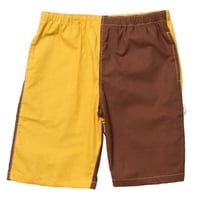 BEDLAM GIMMICKS TROPICAL SHORTS-YELLOW/BURGUNDY