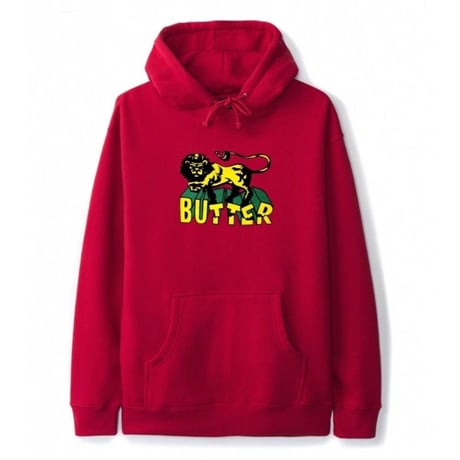 BUTTER GOODS JAH PULLOVERHOOD-RED