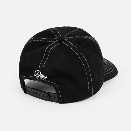 DIME CARSIVE DENIM WORKER CAP - BLACK WASHED
