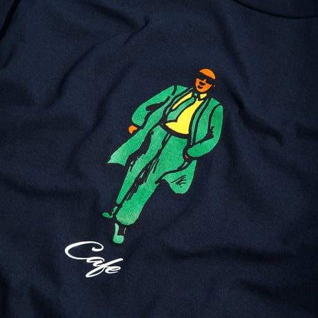 SKATEBOARDCAFE SUITED TEE - NAVY