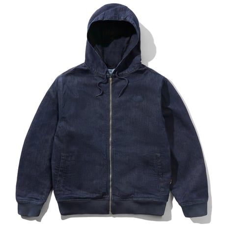 BUTTERGOODS HOODED WORK JACKET - RINSED INDIGO