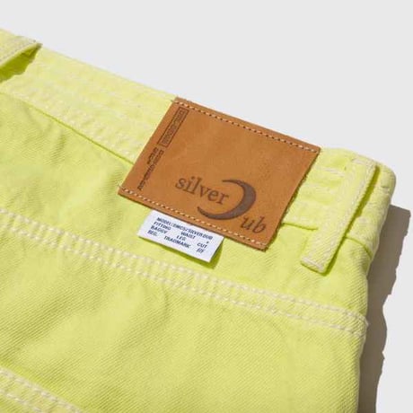 DEMARCOLAB SILVER DUB O/D DENIM JEANS - LIME