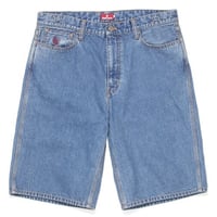 HELLRAZOR  BAGGIE DENIM SHORT - WASH INDIGO