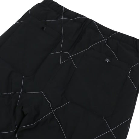 WHIMSY  REFLECTIVE QUILTED DOWN PANTS - BLACK